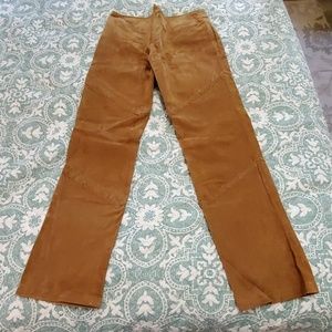 Suede pants